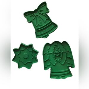 Green Holiday Cookie Cutters Set